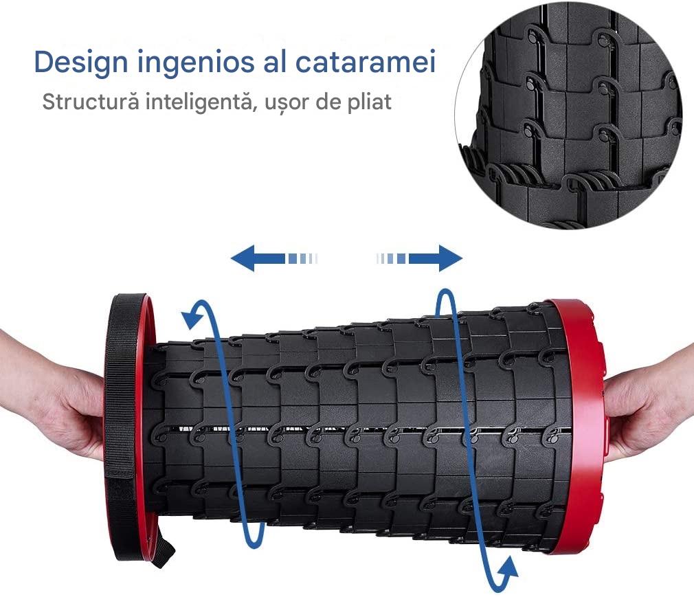 Scaun Pliabil Telescopic Portabil – Reglabil pe Inaltime, Compact si Usor de Transportat, Ideal pentru Camping si Pescuit