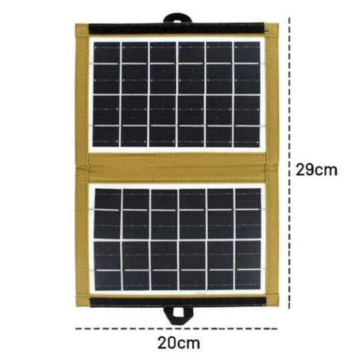 Panou Solar Pliabil CL-670 7.2W – Incarcator Solar Portabil pentru Camping