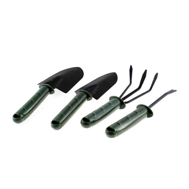 Set Unelte Gradina 4 Piese cu Manusi pentru Plantare – Lopatica, Grebla, Cultivator si Accesorii pentru Gradinarit