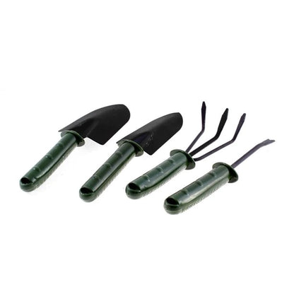 Set Unelte Gradina 4 Piese cu Manusi pentru Plantare – Lopatica, Grebla, Cultivator si Accesorii pentru Gradinarit