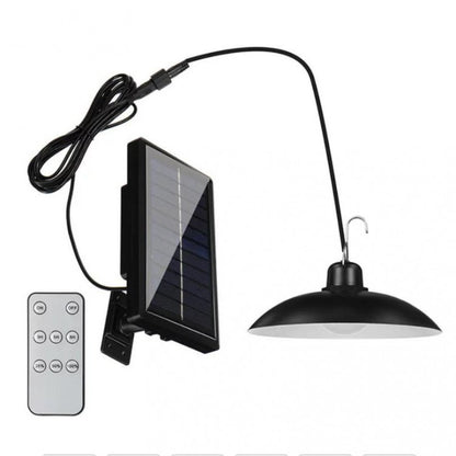 Set 3 x Lampa Solara LED Suspendata cu Telecomanda XF-707 – Panou Solar Extern, Iluminat Exterior Curte