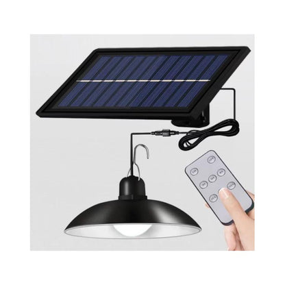 Set 3 x Lampa Solara LED Suspendata cu Telecomanda XF-707 – Panou Solar Extern, Iluminat Exterior Curte