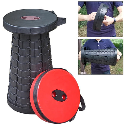 Scaun Pliabil Telescopic Portabil – Reglabil pe Inaltime, Compact si Usor de Transportat, Ideal pentru Camping si Pescuit