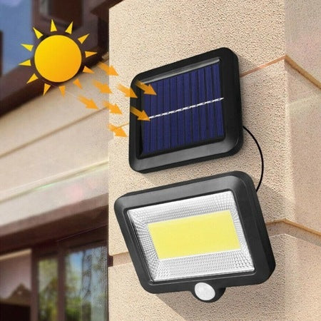 Set 6 x Lampa Solara LED SL-F100 cu Senzor de Miscare – Proiector Exterior cu Panou Solar, Iluminare Curte si Gradina