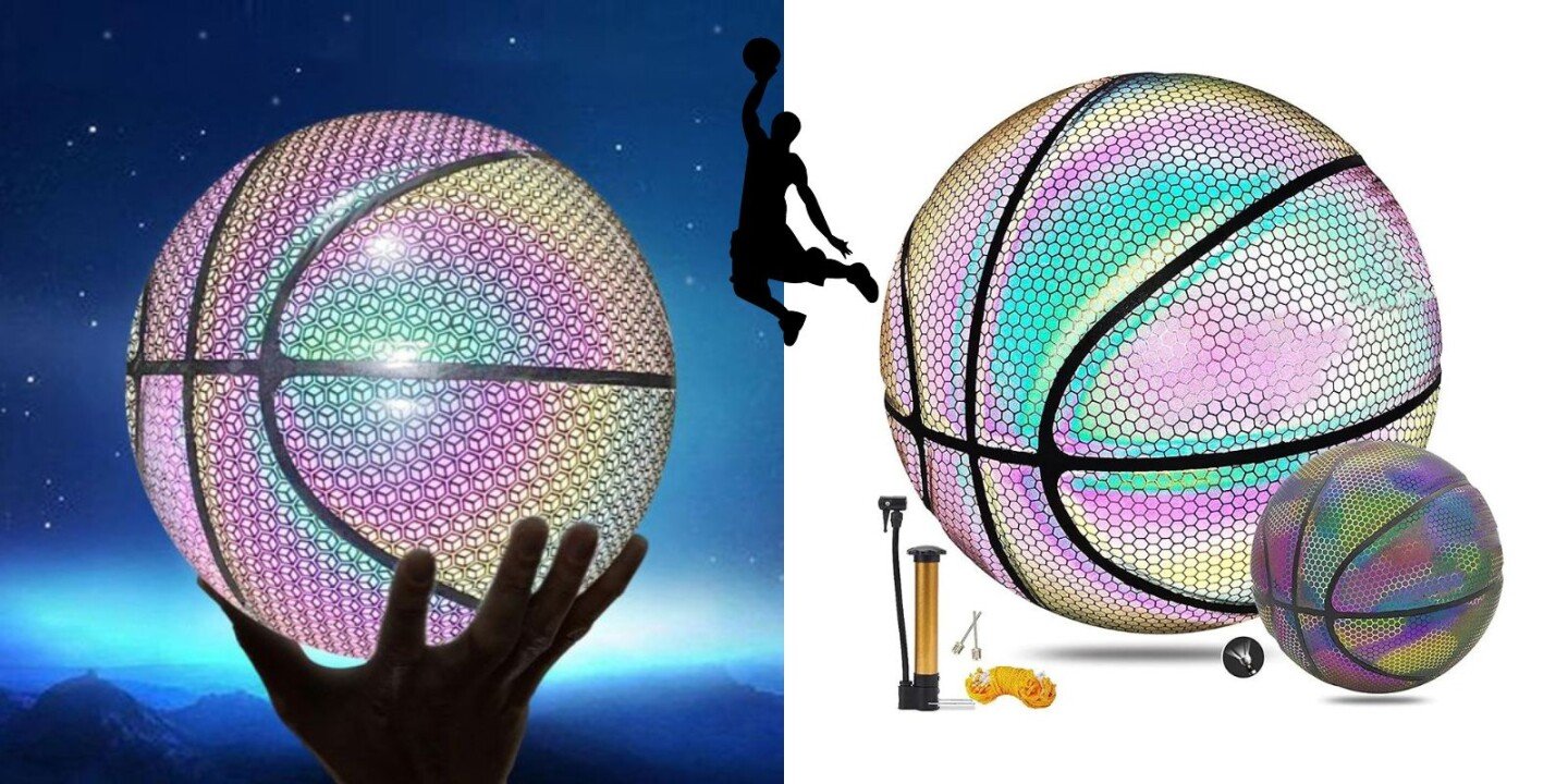 Minge Basketball Reflectorizanta, Design Holografic, 24.5 cm