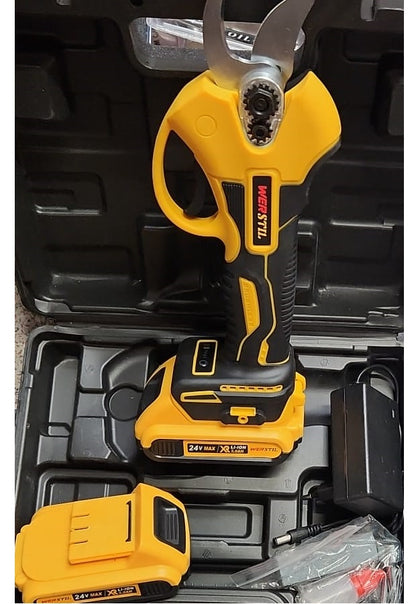 Foarfeca Electrica Profesionala cu 2 Acumulatori 48V  – Taiere Rapida si Eficienta!