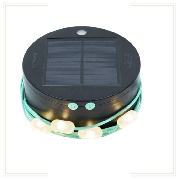 Ghirlanda Solara LED 20 Becuri – Iluminare Exterior cu Panou Solar si Baterie Integrata