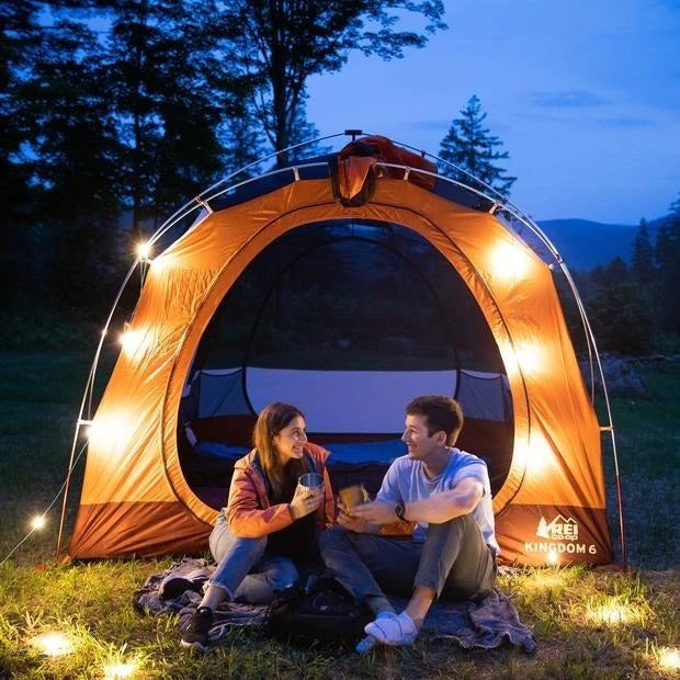 Ghirlanda Solara LED 20 Becuri – Iluminare Exterior cu Panou Solar si Baterie Integrata