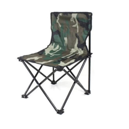 Set Camping Pliabil 3 Piese – 2 Scaune si Masuta Camuflaj cu Geanta Transport, Ideal pentru Pescuit si Drumetii