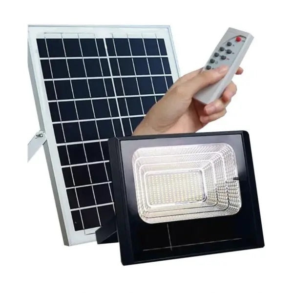 Proiector cu Panou Solar, Telecomanda Inclusa, Putere 50W