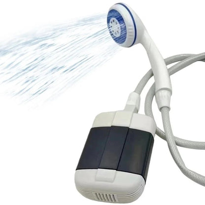 Dus Portabil cu Incarcare USB pentru Camping cu Robinet Incorporat pentru Interior/Exterior