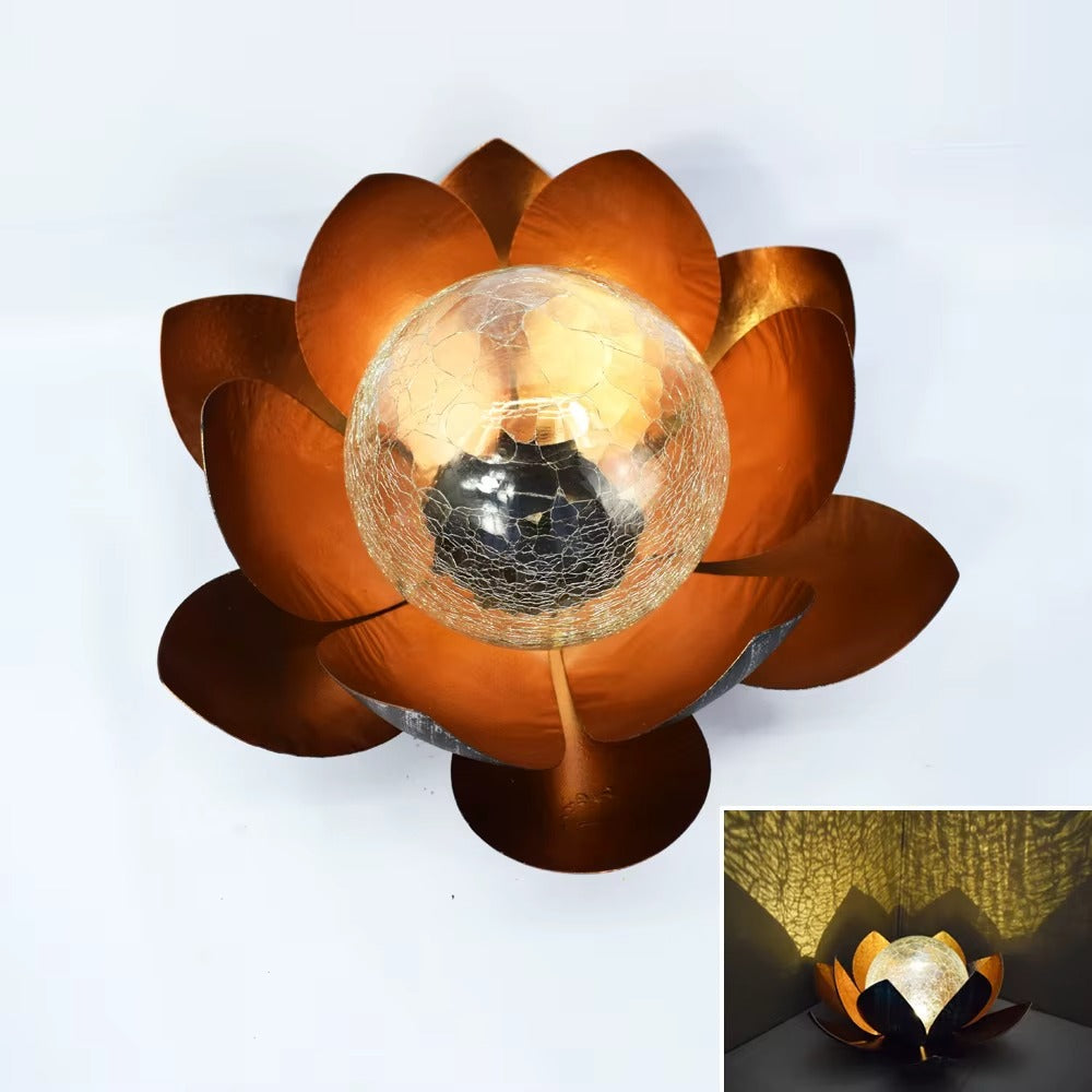 Lampa Solara LED LOTUS pentru Gradina – Iluminare Decorativa Exterior, Lumina Calda, Rezistenta la Apa