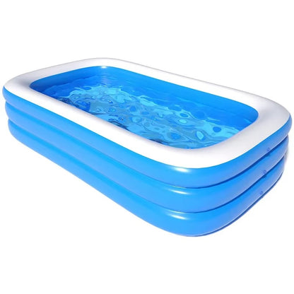 Piscina Gonflabila Mare pentru Gradina 210x135x56 cm – Piscina Copii si Adulti pentru Exterior, Vara