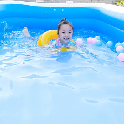 Piscina Gonflabila Mare pentru Gradina 210x135x56 cm – Piscina Copii si Adulti pentru Exterior, Vara