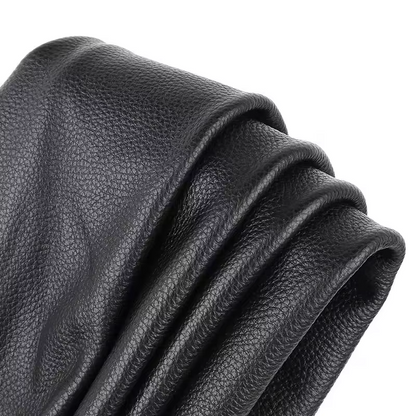 Folie Autoadeziva Piele Ecologica Neagra 75x250 cm, Material Premium, Rezistenta, Ideala pentru Mobilier si Decor Interior