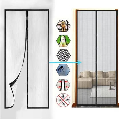 Set Plasa Anti Insecte Magnetica pentru Usa + Furtun Extensibil 22.5M cu Accesoriu de Stropit – Pachet Util pentru Casa si Gradina