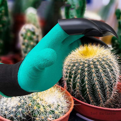 Set 2 x Manusi Gradinarit cu Gheare pentru Plantare si Sapat – Manusi Protectie Gradina Rezistente si Impermeabile