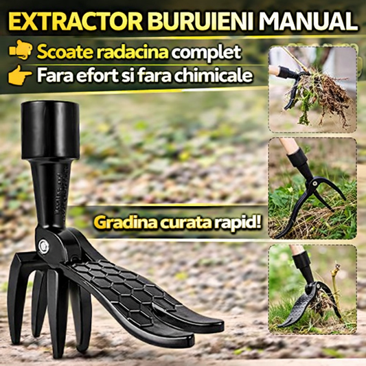 Dispozitiv Profesional pentru Scos Buruieni si Radacini din Pamant - Usor si Rapid!
