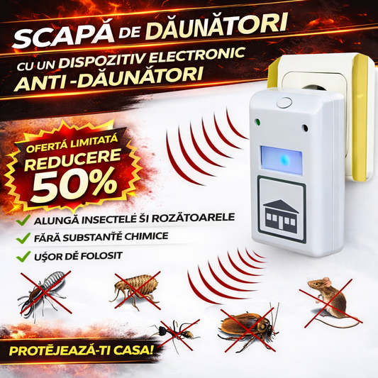 Aparat Antidaunatori Cu Ultrasunete – Scapa Rapid De Gandaci Si Soareci
