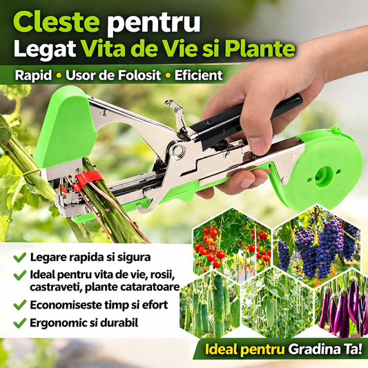 Aparat Profesional pentru Legat Vita de Vie si Legume – Clește Automat pentru Fixare Rapida si Sigura