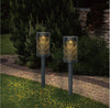 Set 3 x Lampa Led cu Incarcare Solara, Model Mandala Reliefat 29.5cm