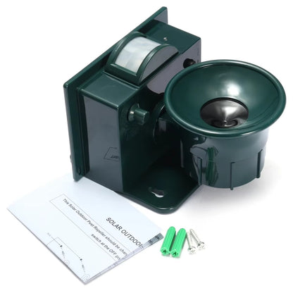 Sistem Solar Anti Pasari pentru Gradina, Terasa si Acoperis – Aparat cu Ultrasunete si Detector Miscare