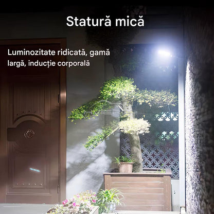 Set 4 x Proiector Solar 6 Celule LED cu Senzor de Miscare, Iluminat Exterior Gradina Curte Alee, Incarcare Solara, Rezistenta la Apa