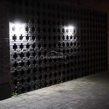 Set 4 x Proiector Solar 6 Celule LED cu Senzor de Miscare, Iluminat Exterior Gradina Curte Alee, Incarcare Solara, Rezistenta la Apa