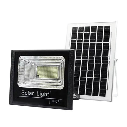 Proiector Solar LED 200W cu Panou Solar Separat – Lampa Exterior Puternica, IP65, Iluminare Curte, Gradina, Parcare