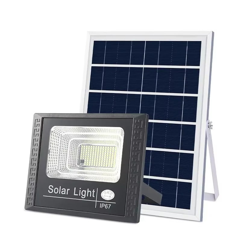 Proiector Solar LED 60W cu Panou Solar Premium, IP67 Rezistent la Apa, Iluminare Puternica Exterior Curte, Gradina, Garaj