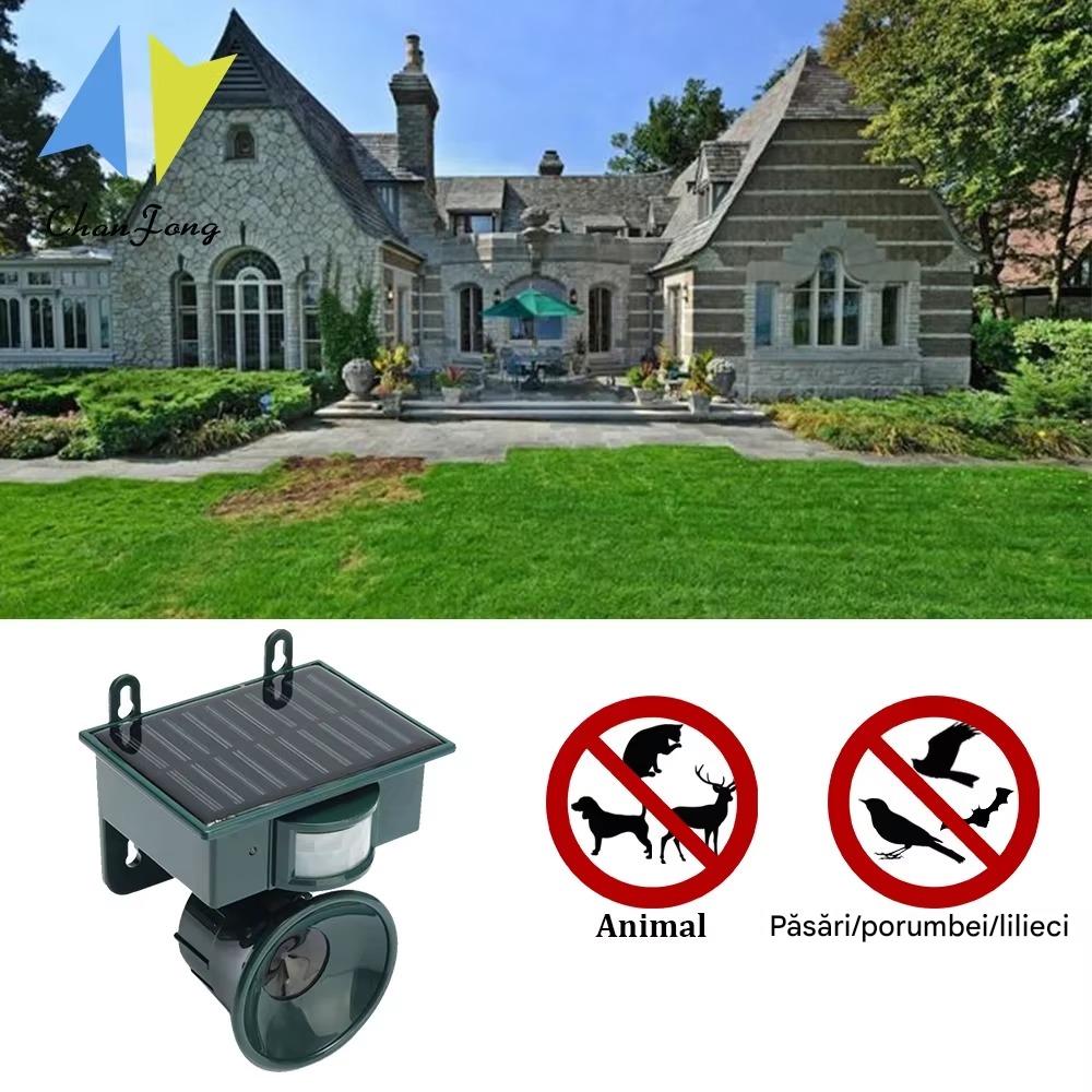 Sistem Solar Anti Pasari pentru Gradina, Terasa si Acoperis – Aparat cu Ultrasunete si Detector Miscare