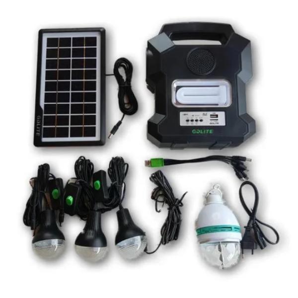 Lichidare de Stoc! Kit Solar Multifunctional cu 4 Becuri GD-1000A, Lampa UV Impotriva Insectelor