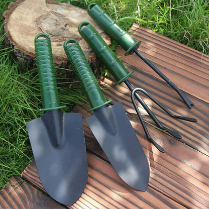 Set Unelte Gradina 4 Piese cu Manusi pentru Plantare – Lopatica, Grebla, Cultivator si Accesorii pentru Gradinarit