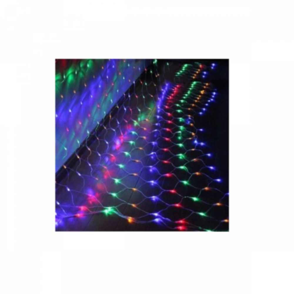 Instalatie de Craciun tip plasa multicolora 1.5 m X 1.5 m