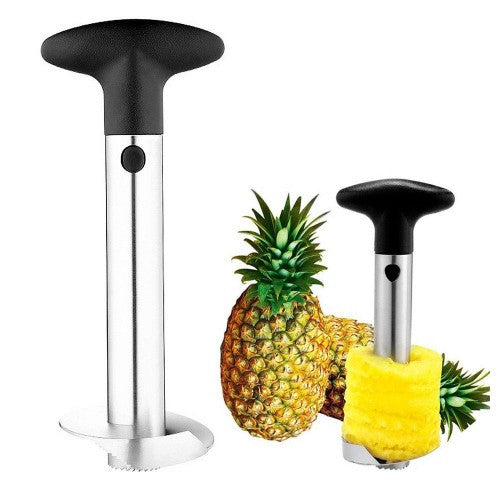 Dispozitiv pentru decojit/feliat ananas