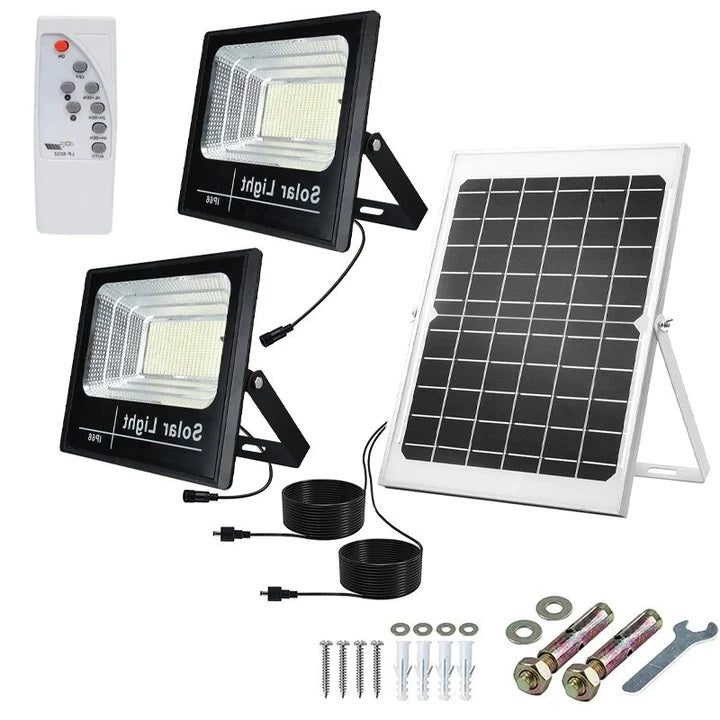 Set 2 x Proiector Solar 150 W + Panou Fotovoltaic