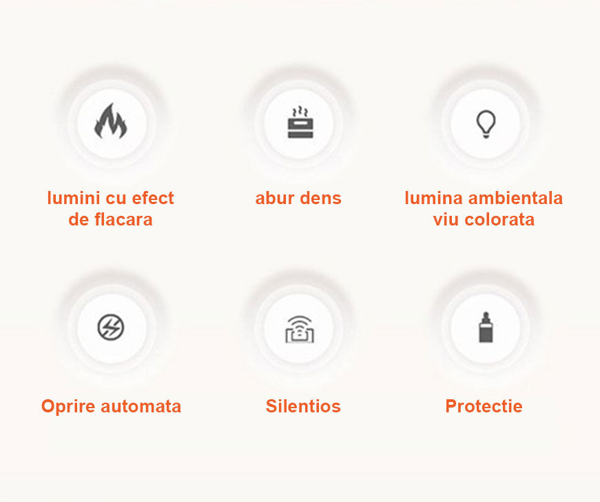 Difuzor aromaterapie cu efect de flacara