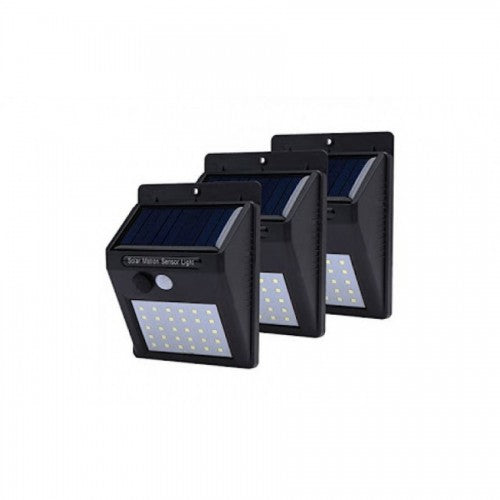 Set 3 x Lampa solara de perete cu senzor miscare 30 LED