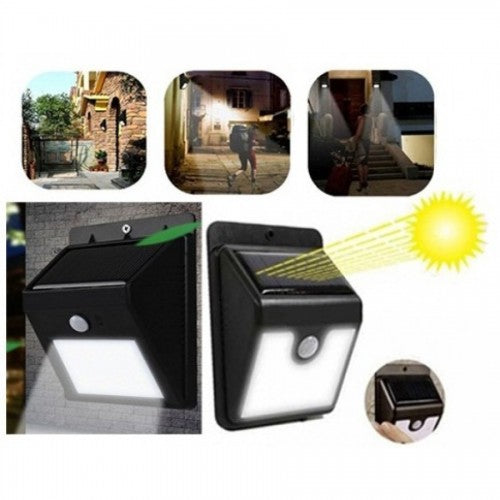 Set 3 x Lampa solara de perete cu senzor miscare 30 LED