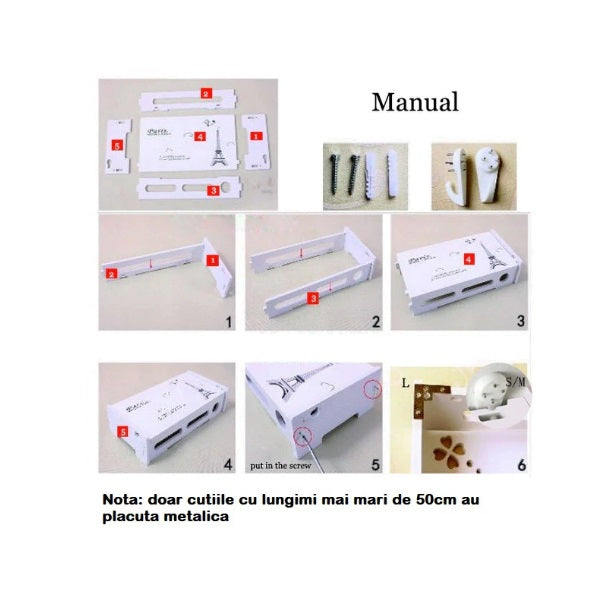 Raft suport Router Wireless, mascare fire si echipament WIFI